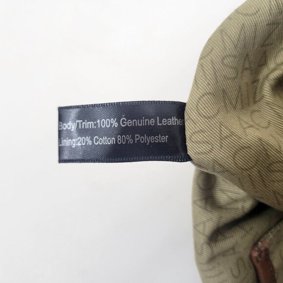 Isaac Mizrahi Bridgehampton Brown Genuine Leather Hobo Bag With Gold-Tone Accent - Picture 5 of 5